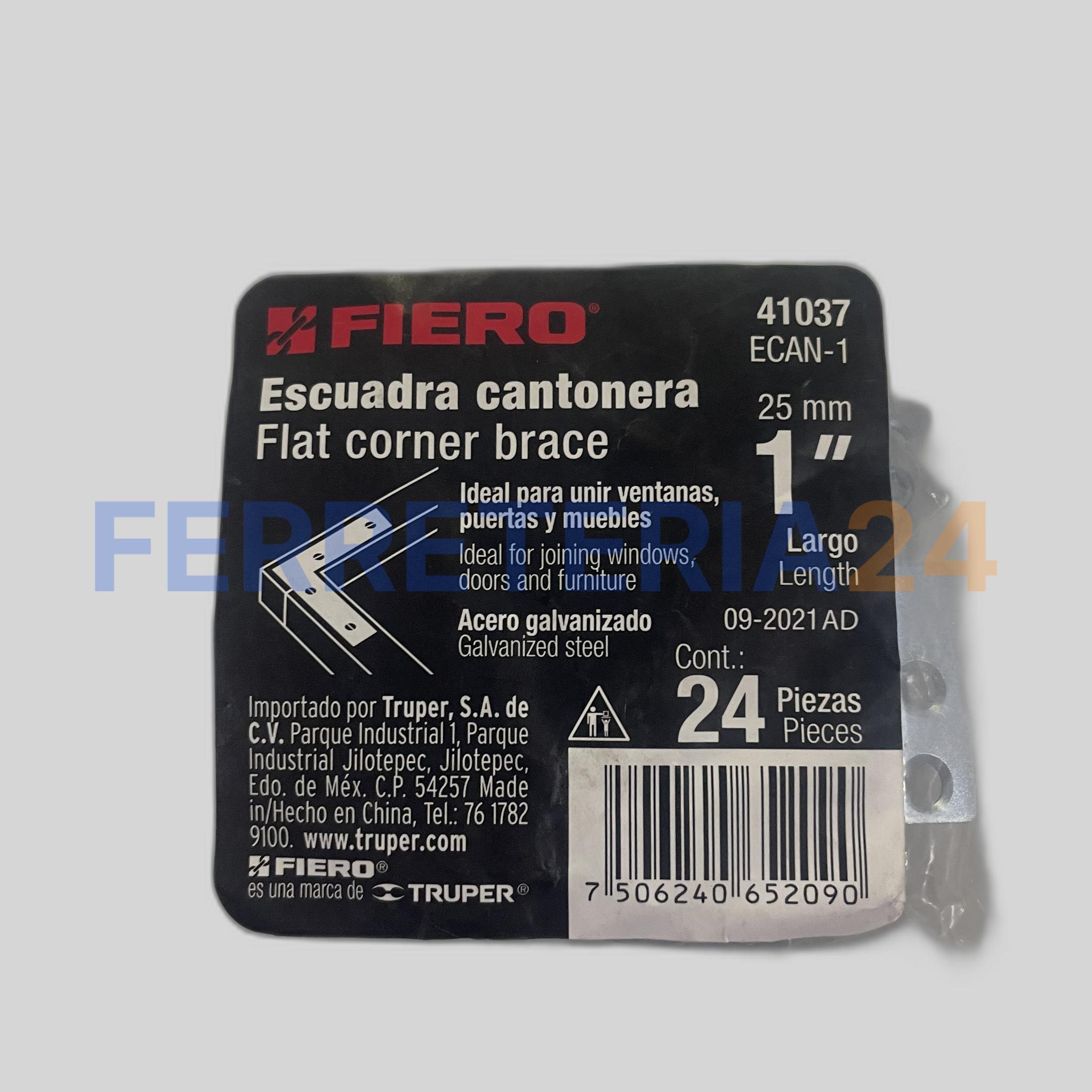 Escuadra Cantonera de 1 pulgada